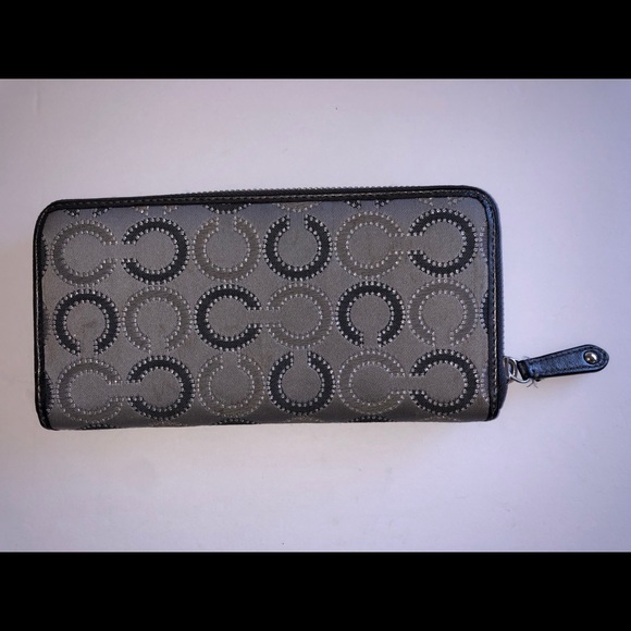 Coach Silver Checkbook Wallet - Picture 3 of 5